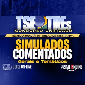 Logo [ON-LINE] TSE/TREs UNIFICADO | CARGO 19: TÉCNICO JUDICIÁRIO - ÁREA ADMINISTRATIVA (CURSO DE SIMULADOS)