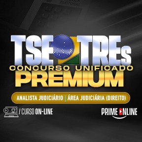 Logo [ON-LINE] TSE/TRE's UNIFICADO PREMIUM | CARGO 18: ANALISTA JUDICIÁRIO - ÁREA JUDICIÁRIA (TEORIA | EXERCÍCIOS | SIMULADOS) PÓS-EDITAL