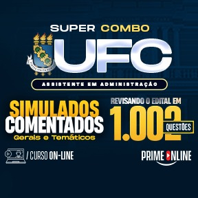 Logo [ON-LINE] SUPER COMBO (REVISANDO O EDITAL EM 1.000 QUESTÕES +  SIMULADOS GERAIS E TEMÁTICOS) - UFC - ASSISTENTE. EM ADMINI