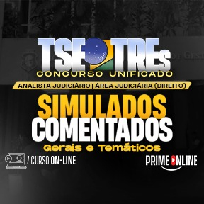 Logo [ON-LINE] TSE/TRE's UNIFICADO | CARGO 18: ANALISTA JUDICIÁRIO - ÁREA JUDICIÁRIA (CURSO DE SIMULADOS)