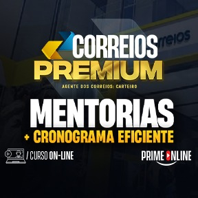 Logo [ON-LINE] CORREIOS - MENTORIA + CRONOGRAMA EFICIENTE - AGENTE DE CORREIOS: CARTEIRO