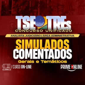 Logo [ON-LINE] TSE/TREs UNIFICADO | CARGO 1: ANALISTA JUDICIÁRIO | ÁREA ADMINISTRATIVA (CURSO DE SIMULADOS)