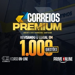 Logo [ON-LINE] CORREIOS - REVISANDO O EDITAL EM 1.000 QUESTÕES | AGENTE DE CORREIOS: CARTEIRO